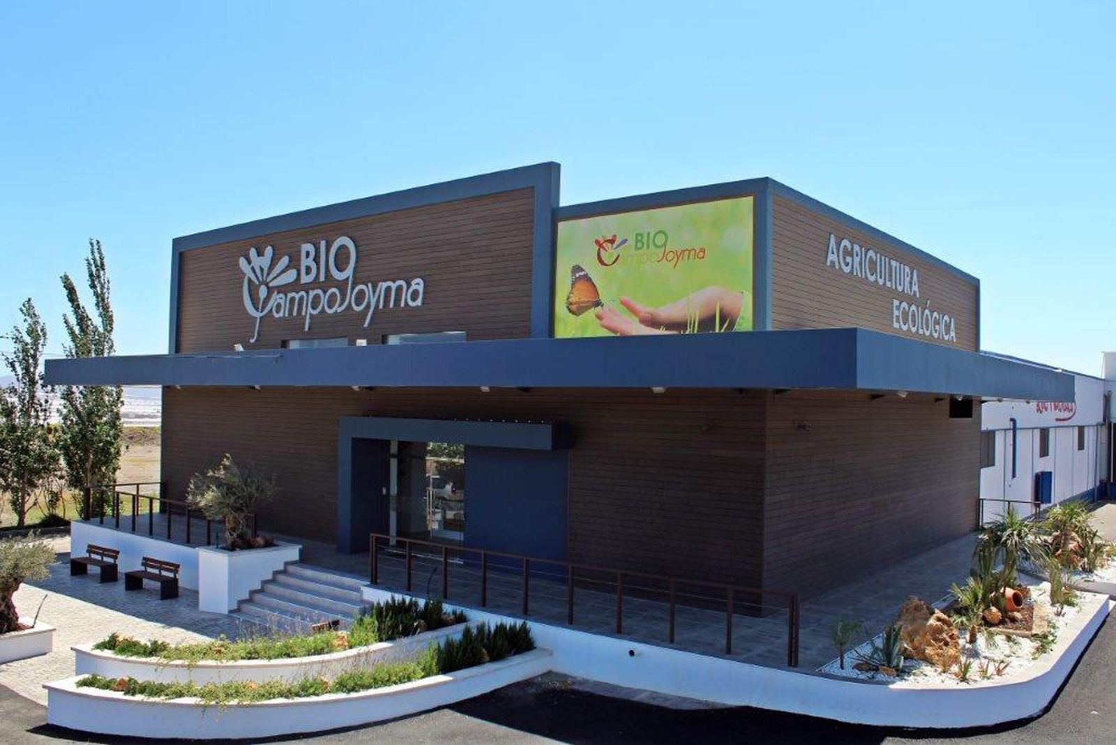 Vista de la sede de Bio Campojoyma, ubicada en Campohermoso (Níjar, Almería).
