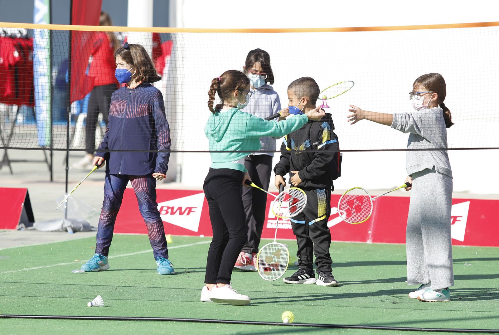 Las mejores imágenes de la jornada de bádminton del lunes en el Huelva 2021