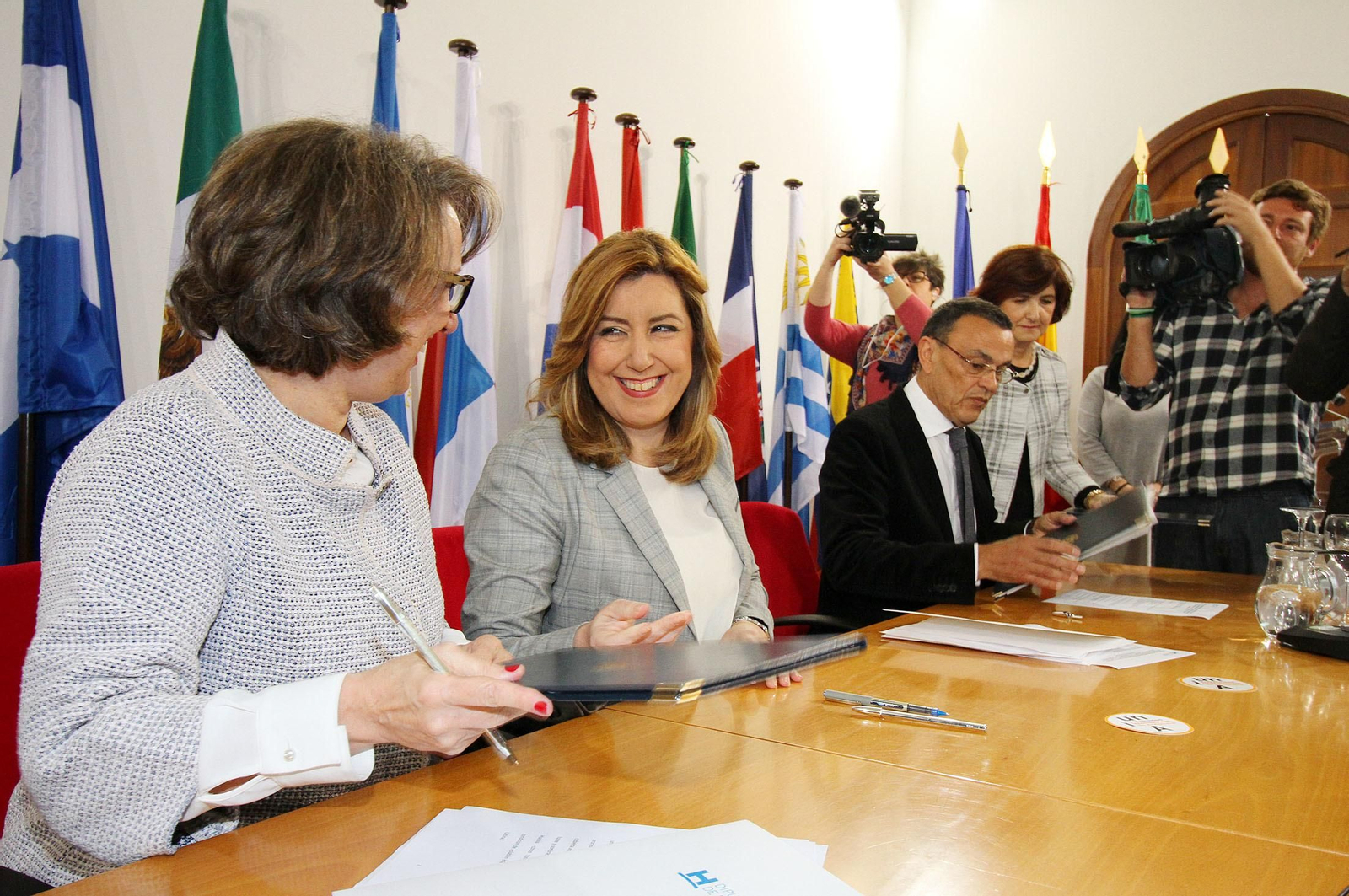 Susana Díaz, en La Rábida