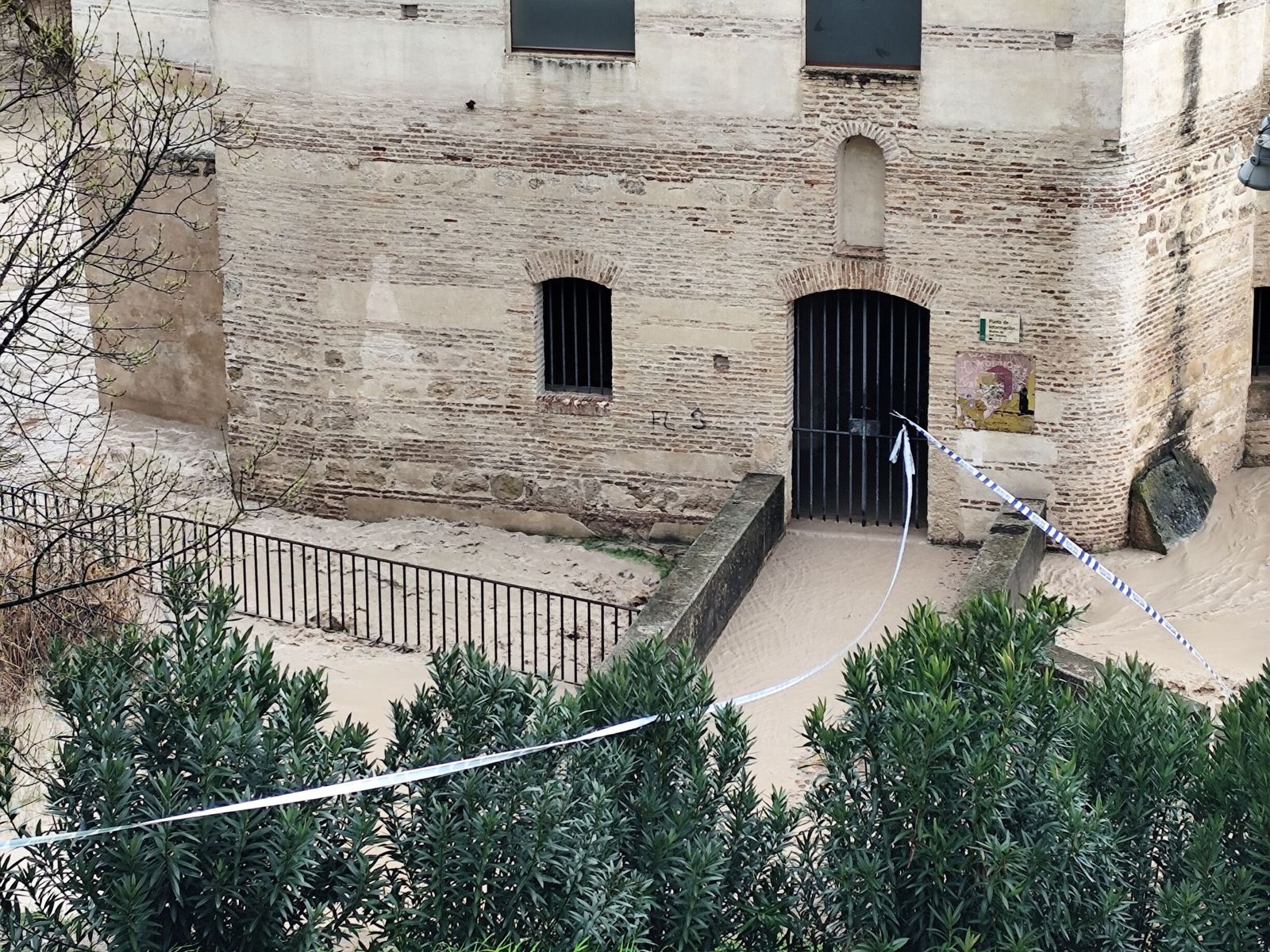 El cauce del río Guadalquivir a su paso por Córdoba tras la borrasca Kristin