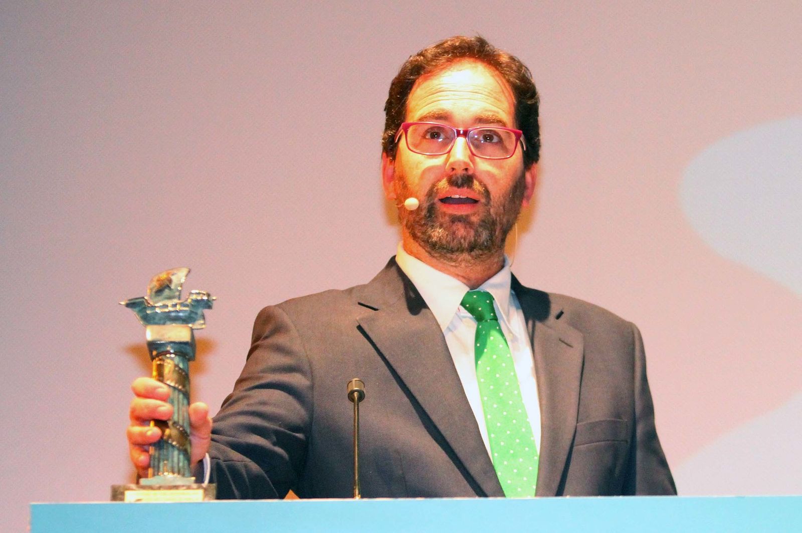 Imágenes de la entrega del premio Ciudad de Huelva a Darío Grandinetti.