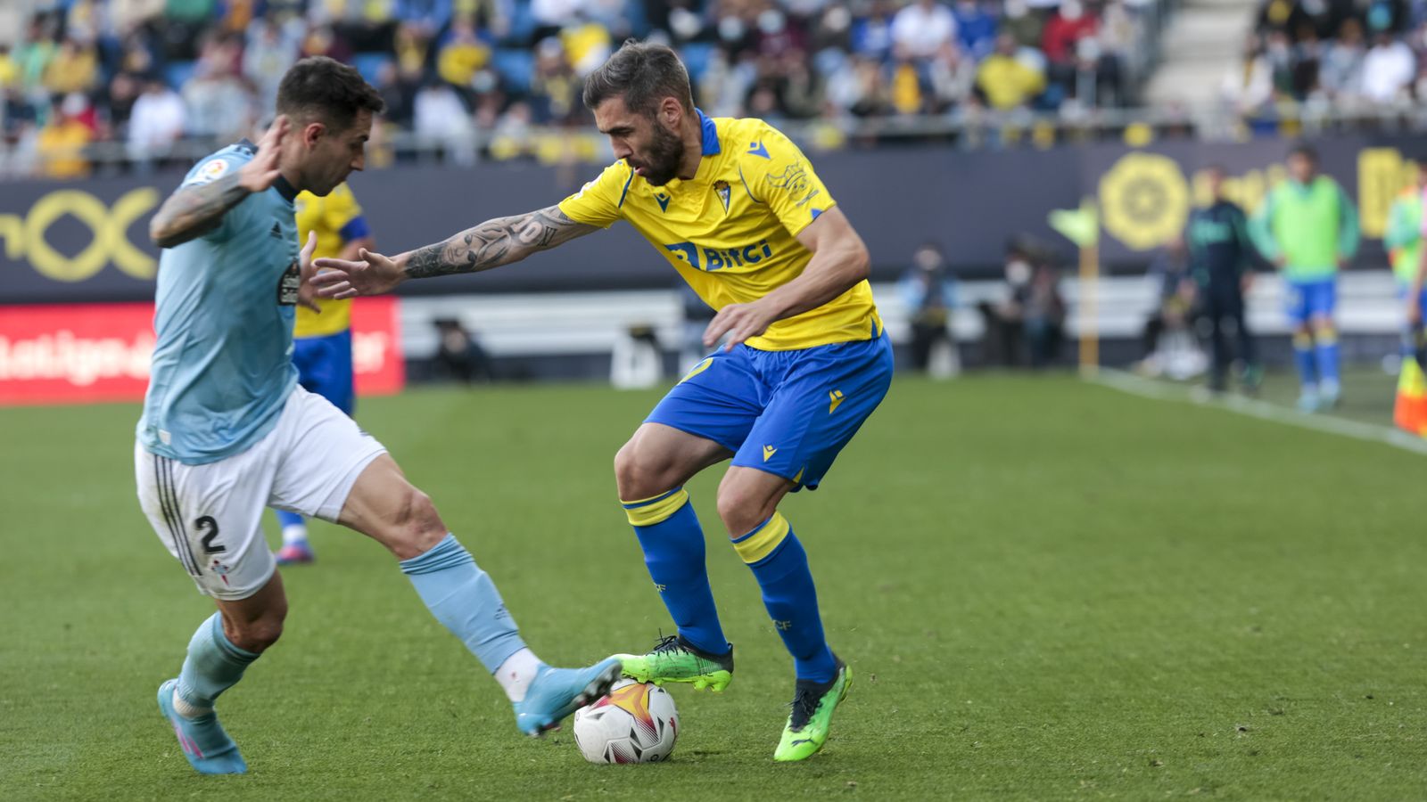 Las imágenes del partido entre el Cádiz y el Celta