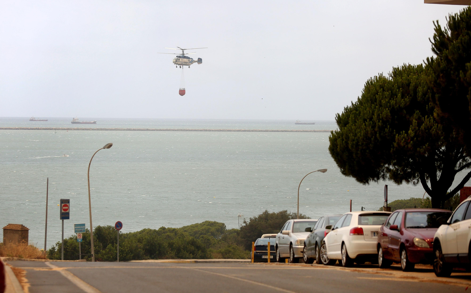 Las consecuencias del incendio en Mazagón