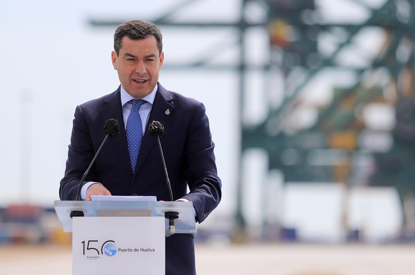 Imágenes de la inauguración de la ampliación norte del Muelle Sur del Puerto de Huelva