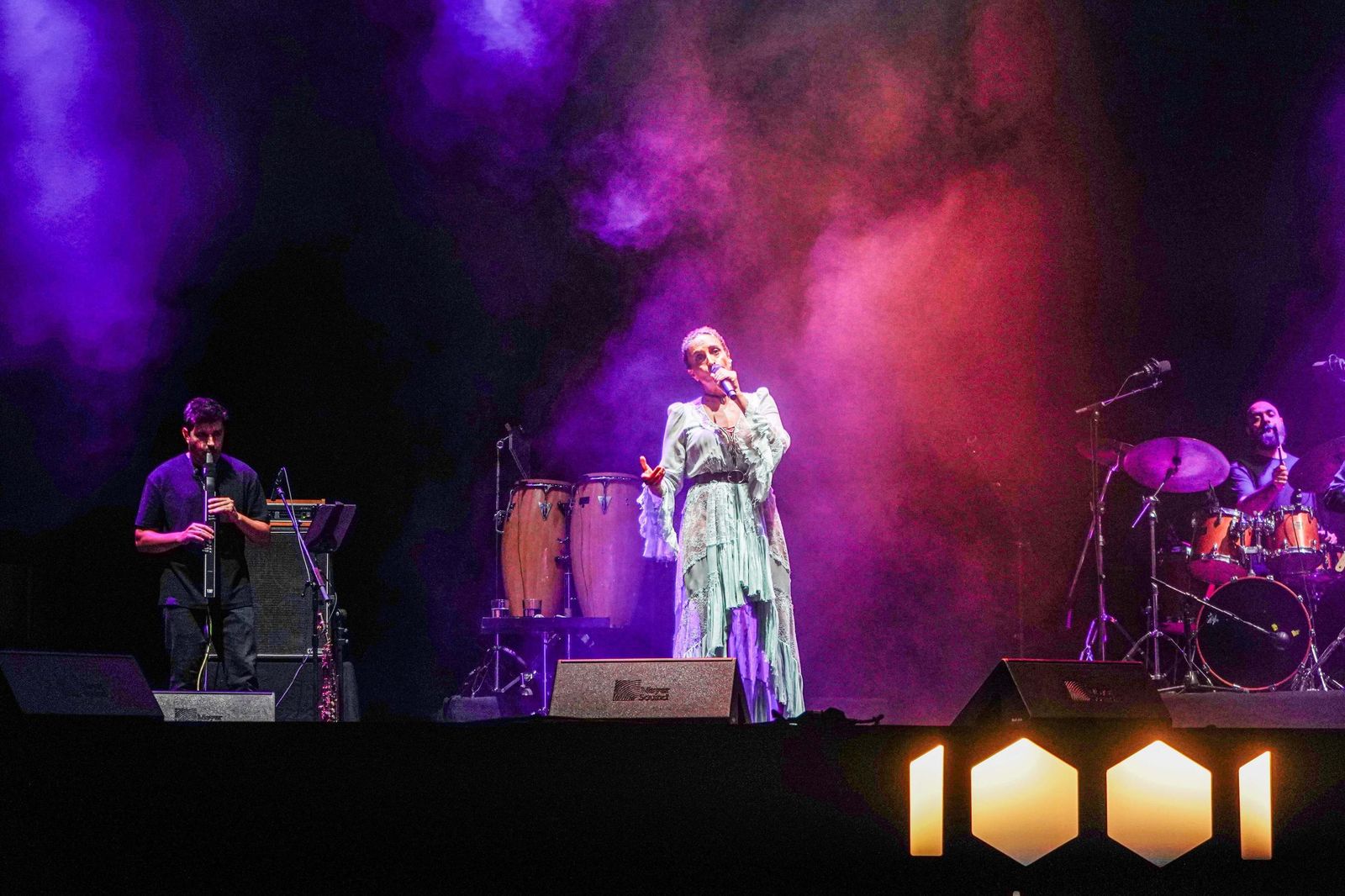 La estrella Noa ilumina el Generalife de Granada en 1001 Músicas: las imágenes