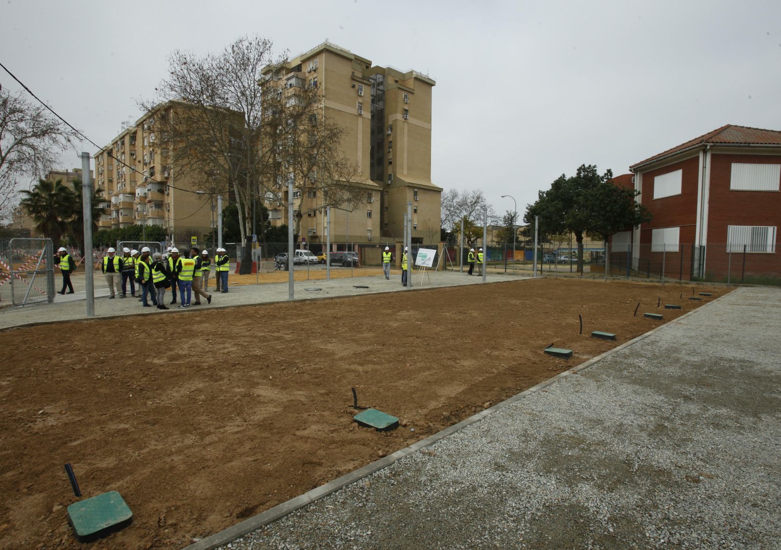 Las imágenes de la visita a las obras del tanque de tormentas de Kansas City