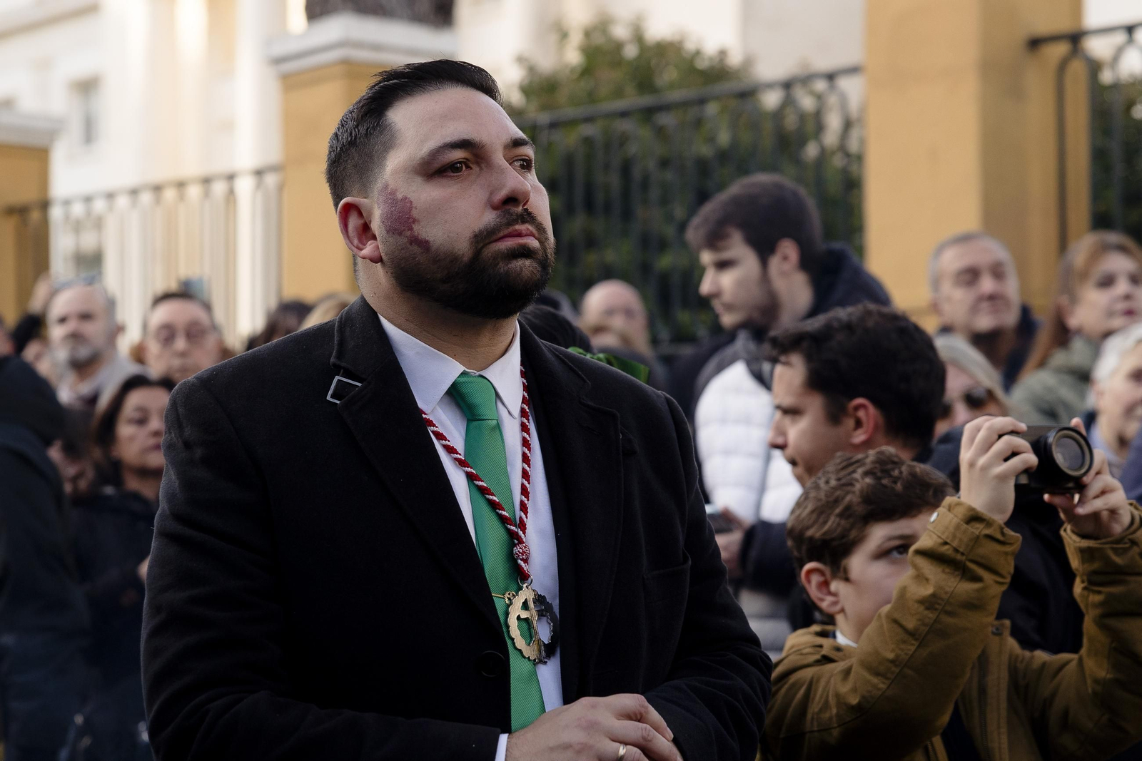 Las imágenes del traslado de la cofradía del Huerto a la iglesia de Santa Catalina