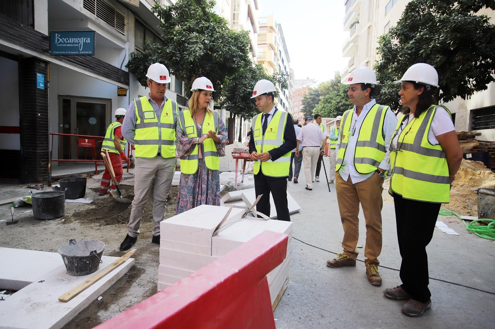 Imágenes de las obras de la calle Puerto