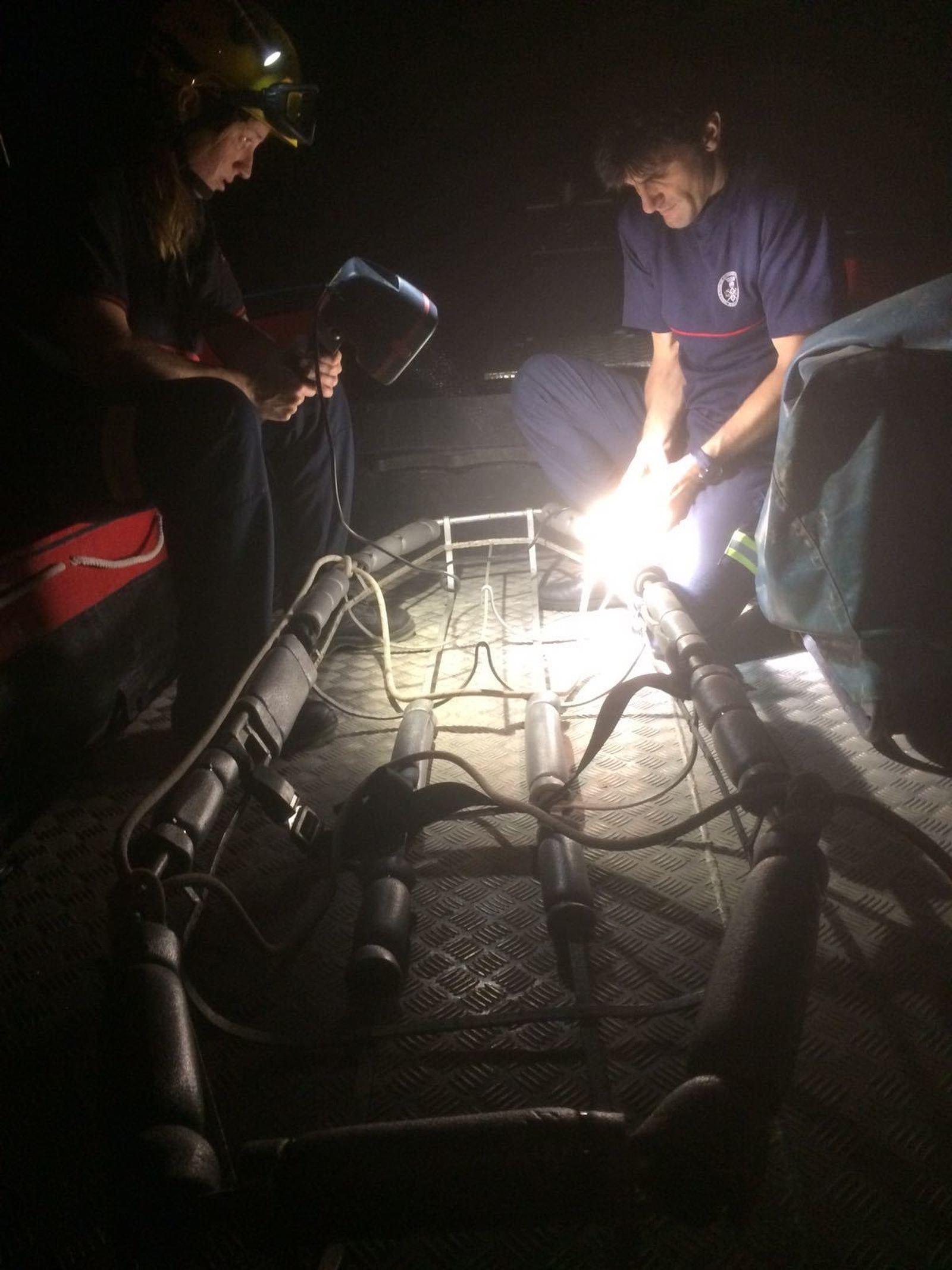 La  Unidad de Rescate Subacúatica de los Bomberos de Sevilla