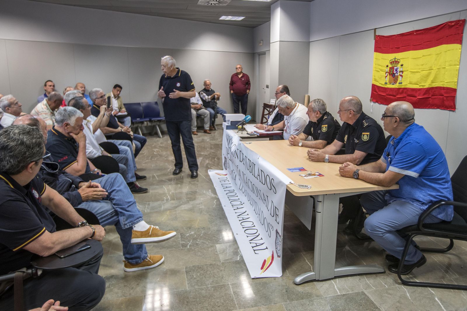 Acto de presentación de la delegación provincial de la Asociación de Jubilados de la Policía Nacional.