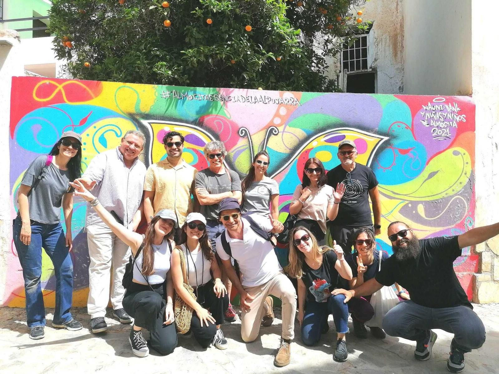 Miembros del Club de Marketing, en Almócita.