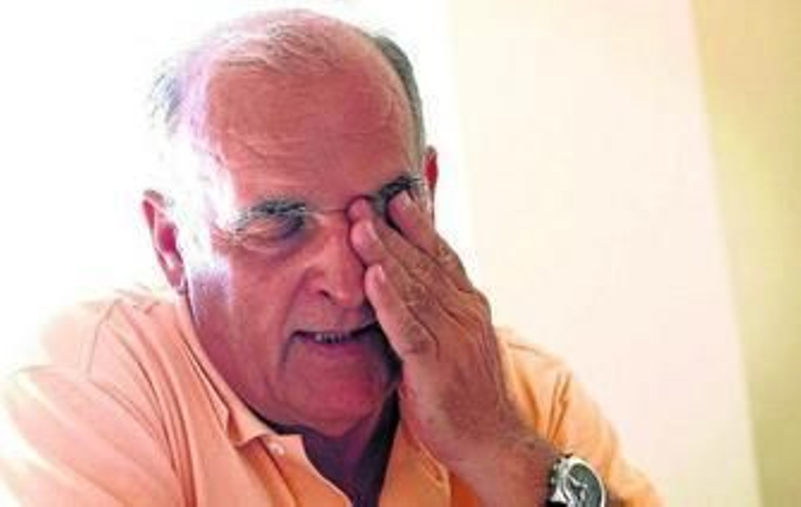 Imagen de Antonio Perales durante la entrevista con este periódico en 2011.