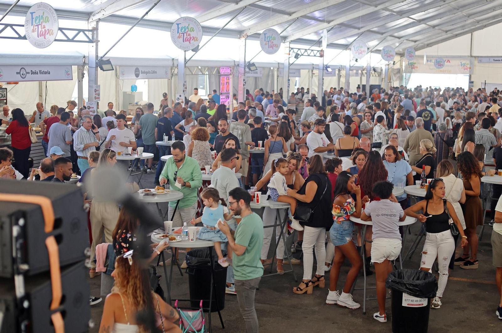 Imágenes de la Feria de la Tapa de Huelva en la mañana del domingo
