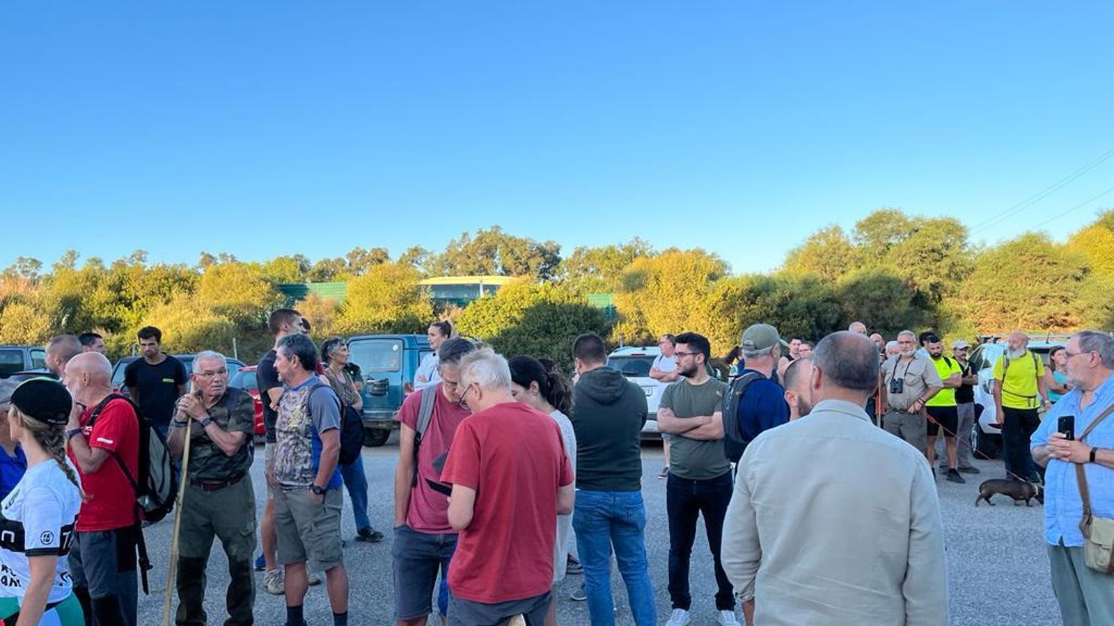 Voluntarios del dispositivo de búsqueda