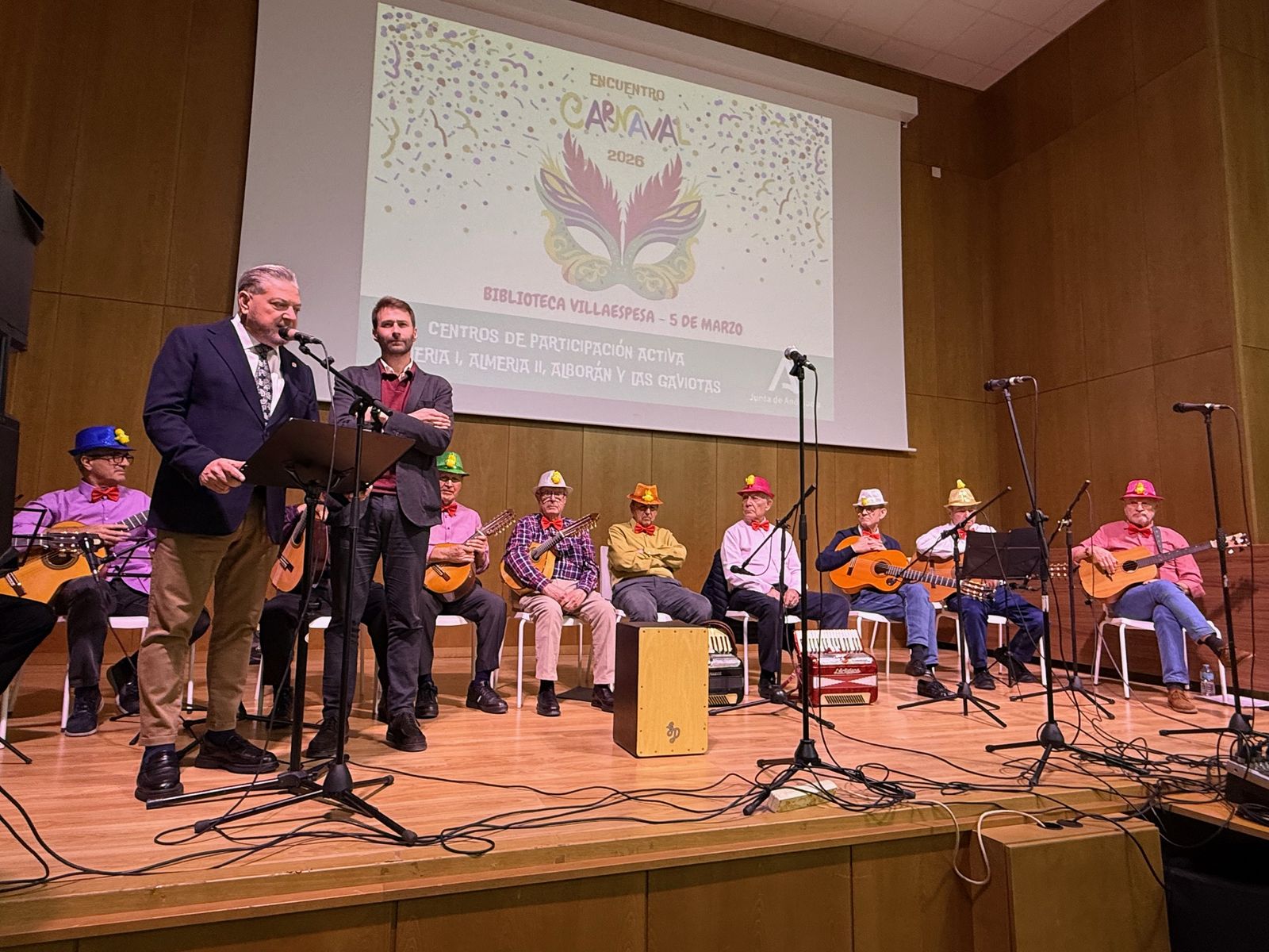Diego Cruz con Francisco G. Bellido en la Villaespesa.