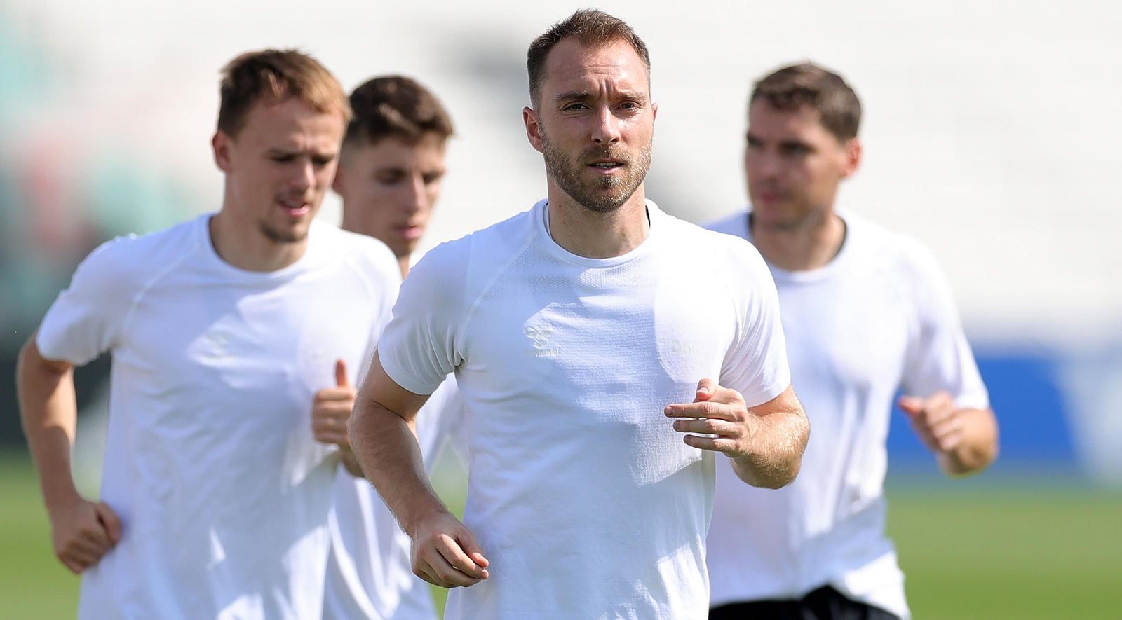 Dinamarca entrena en Catar.