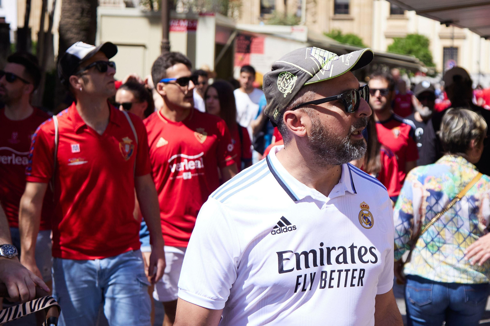 Las fotos de aficionados de Real Madrid y Osasuna el día de la final de Copa en Sevilla