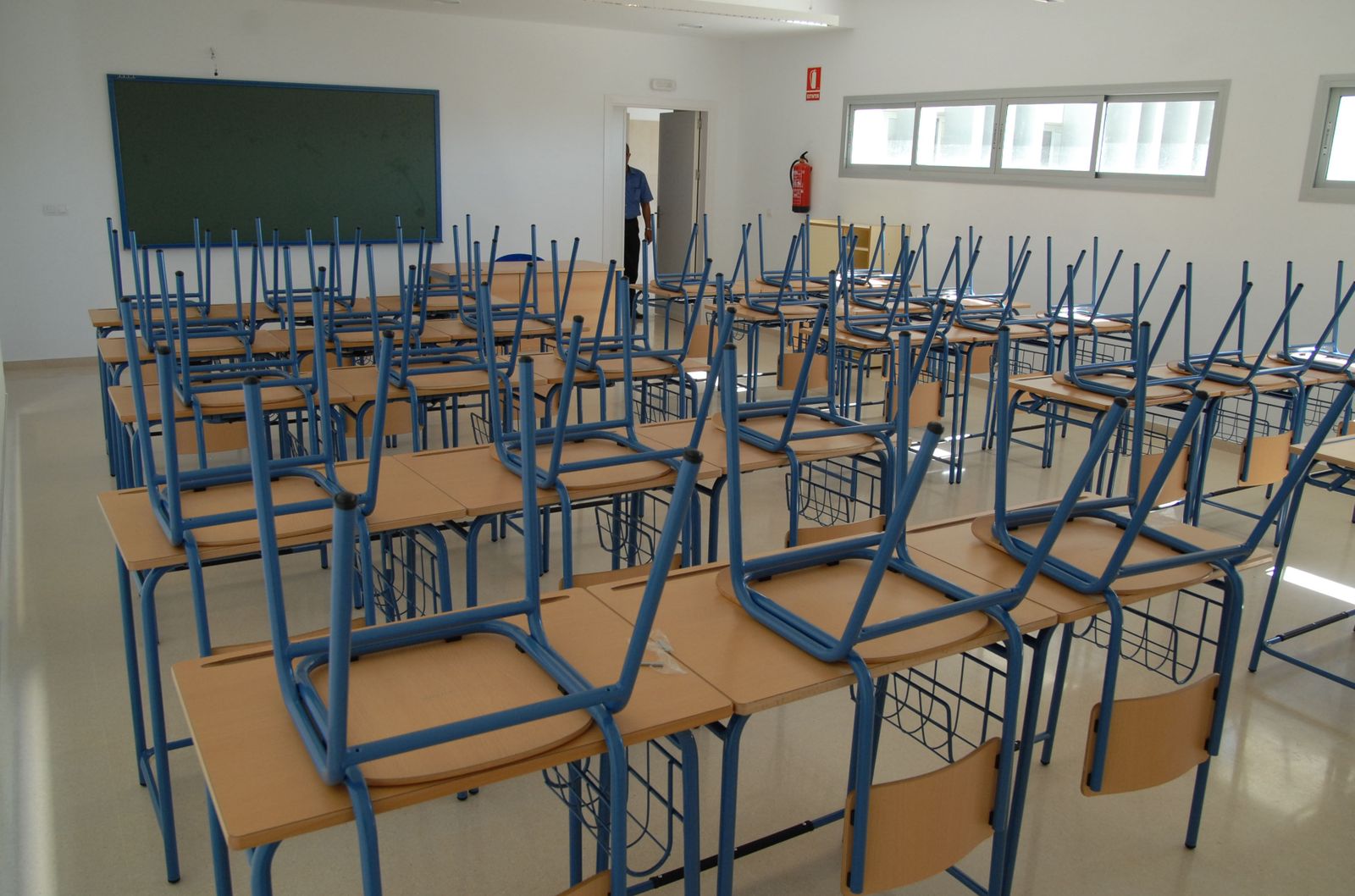 Vista de una de las aulas de un centro educativo de Chiclana