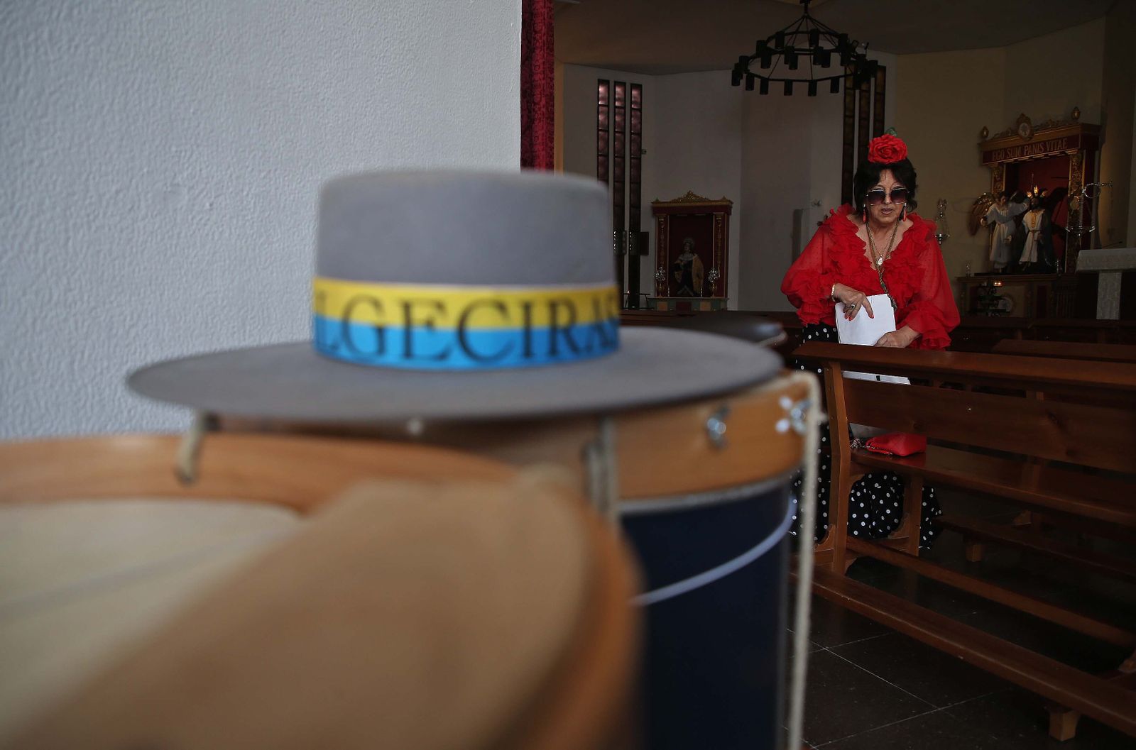 El comienzo de la peregrinación de la Hermandad del Rocío de Algeciras, en imágenes