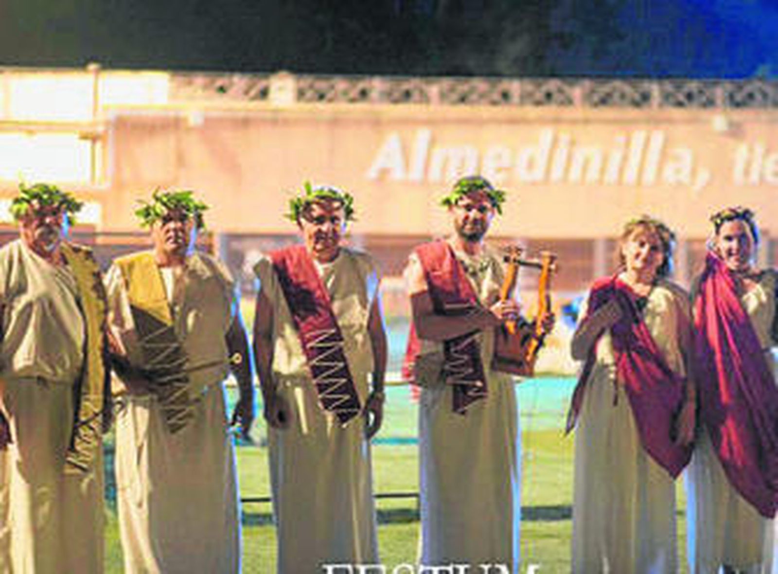 Espectáculo durante una de las noches en Almedinilla.