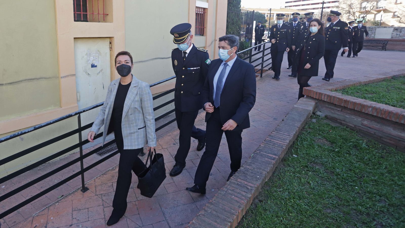 Fotos de la jura de cargo del nuevo comisario de la Policía Nacional en La Línea