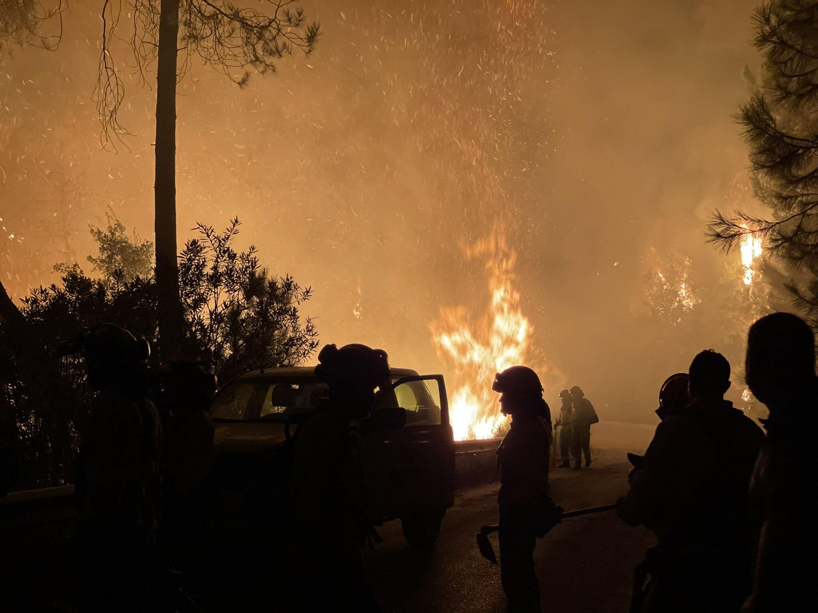 Las fotos del incendio que afecta a Jubrique, Genalguacil y Estepona