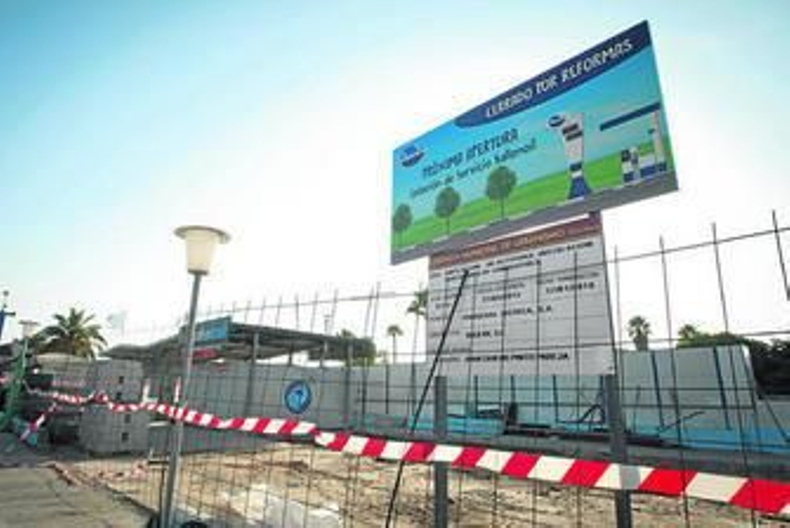 Los surtidores se instalarán junto al lavacoches del Elefante Azul.