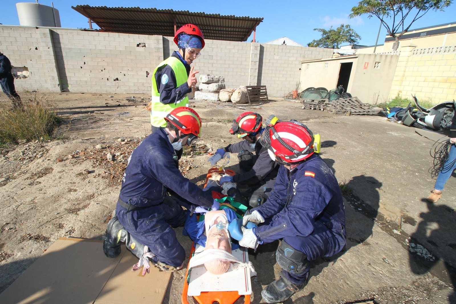 Imágenes del curso Asistencia Sanitaria en Catástrofes de Bomberos Unidos Sin Fronteras