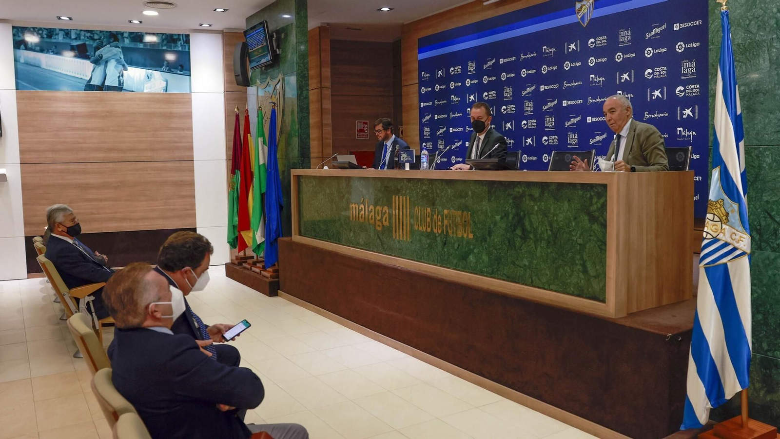 Los cuatro años del administrador judicial en el Málaga CF, en fotos