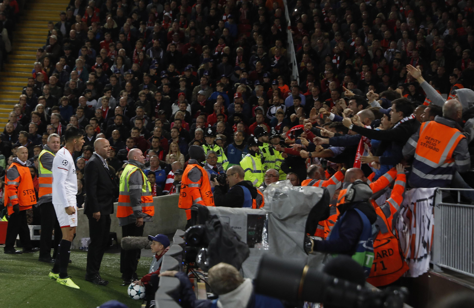 El LIverpool-Sevilla FC, en imágenes