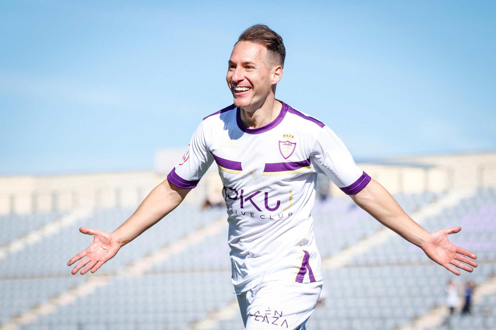 Migue García celebra su gol del pasado domingo.