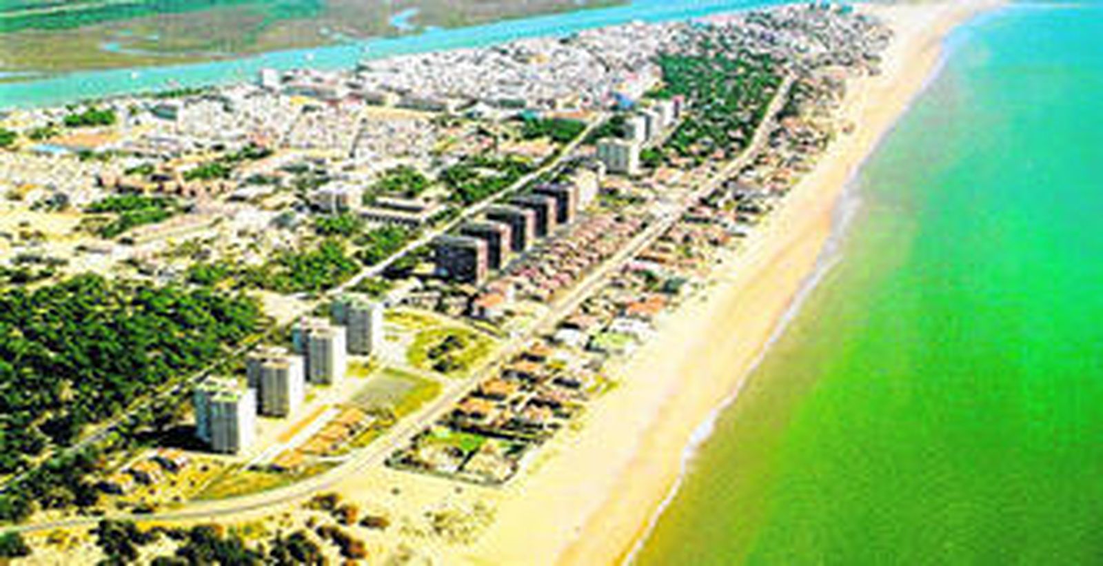 Vista aérea de Punta Umbría.