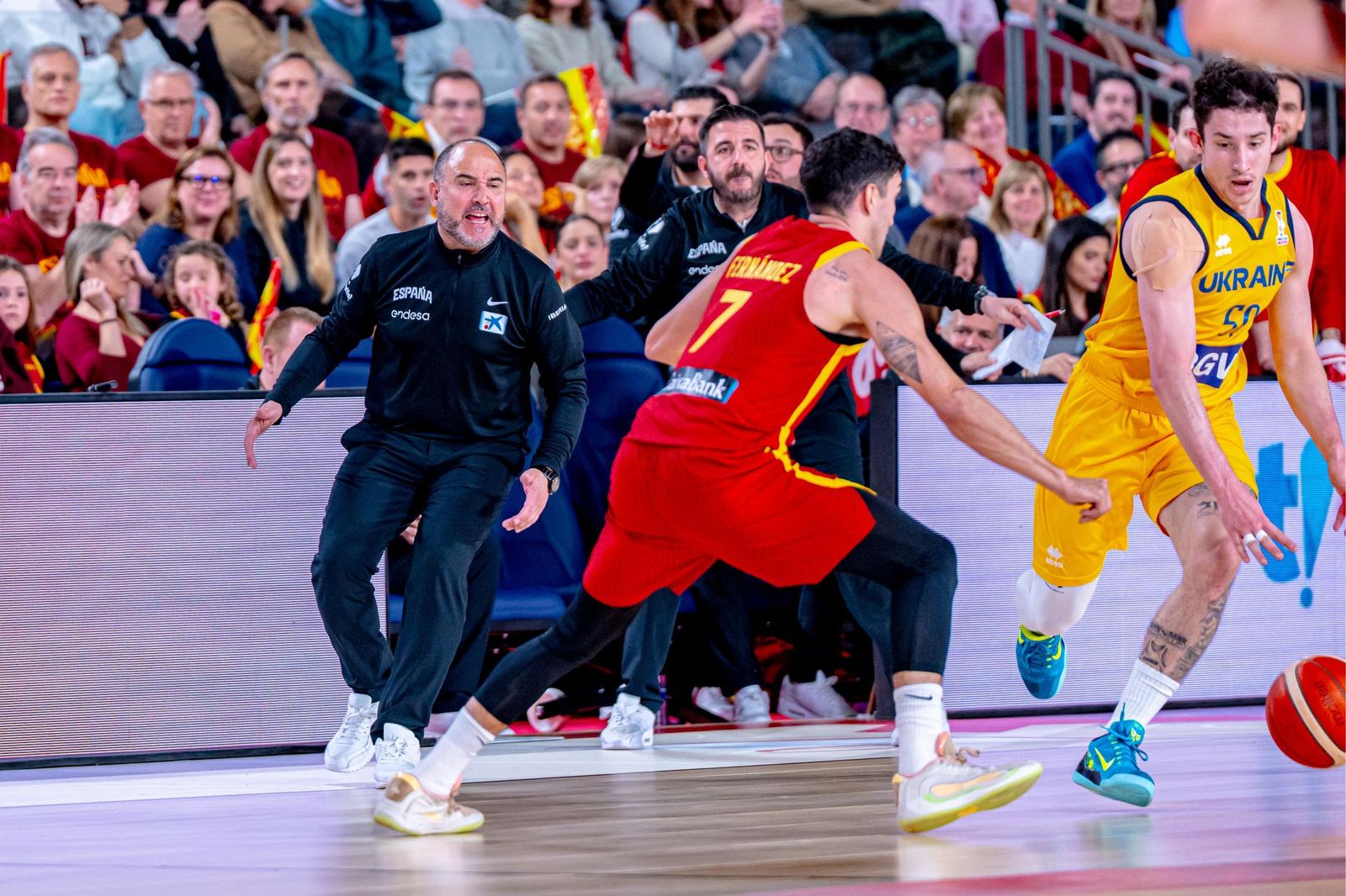 Las mejores fotos del España-Ucrania de baloncesto