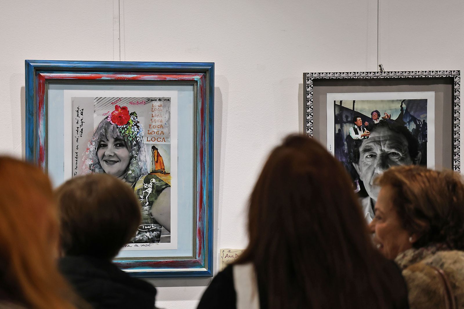 Fotografías de la inauguración de la exposición ‘Amigos’ de Antonia María Peralto