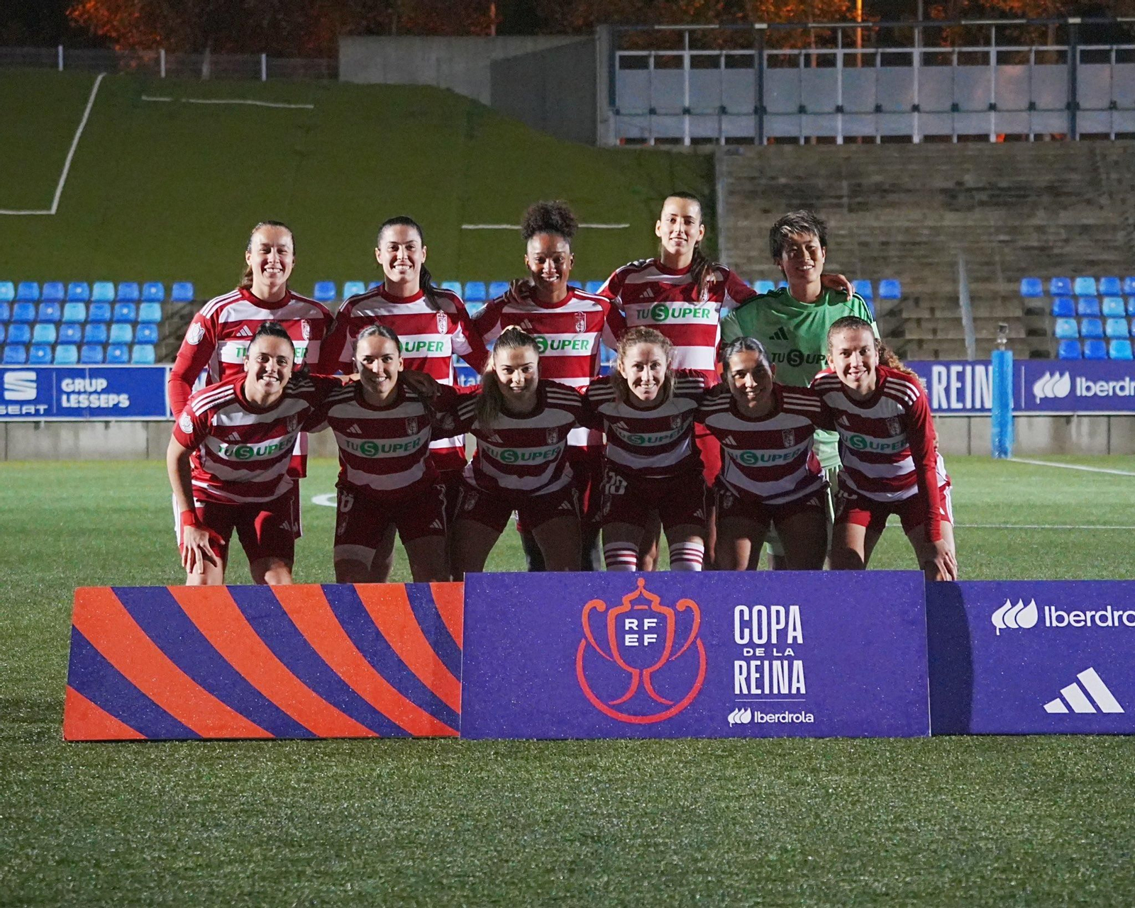 Equipo alineado por el Granada Femenino en la eliminatoria.