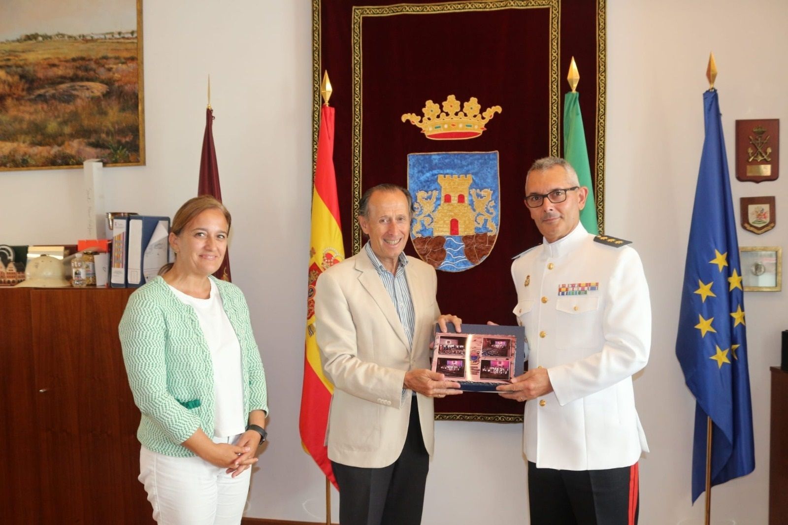 Ana González, José María Román y Alberto Busto.