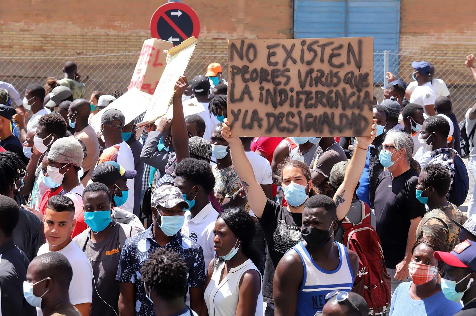 Imágenes de la manifestación por la regularización de inmigrantes