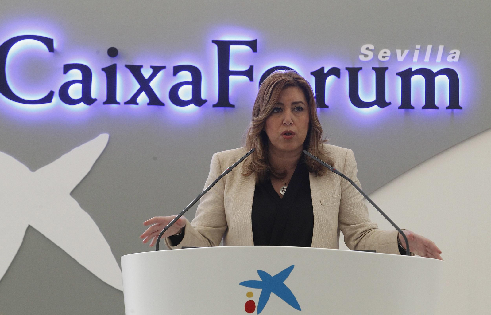 La inauguración del Caixafórum Sevilla