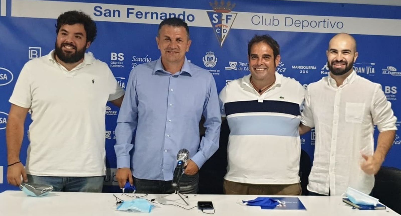 Achirica, Stankovic, Noly y Kinziger, en la puesta de largo del proyecto la pasada campaña.