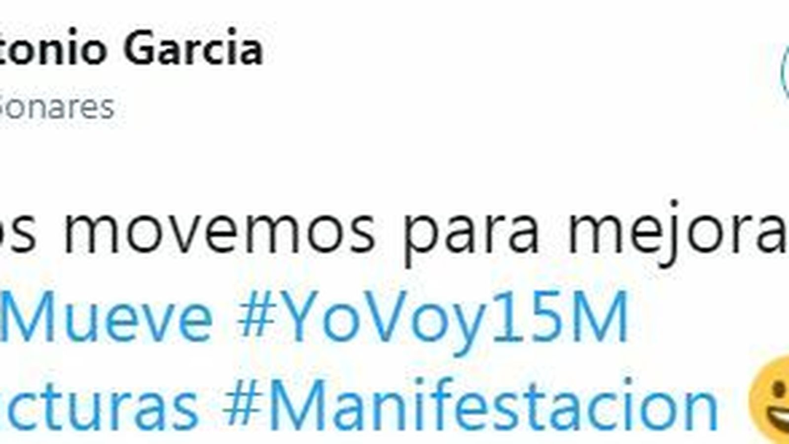 Los onubenses hicieron una manifestación paralela en la redes sociales.