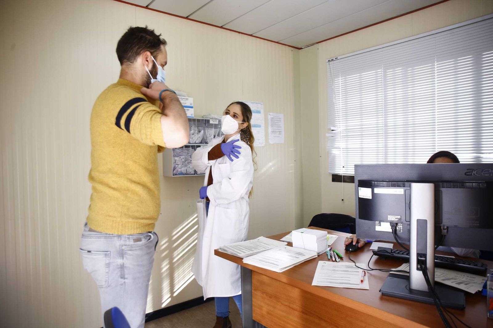 Las fotos de la vacunación con Astrazeneca en Málaga