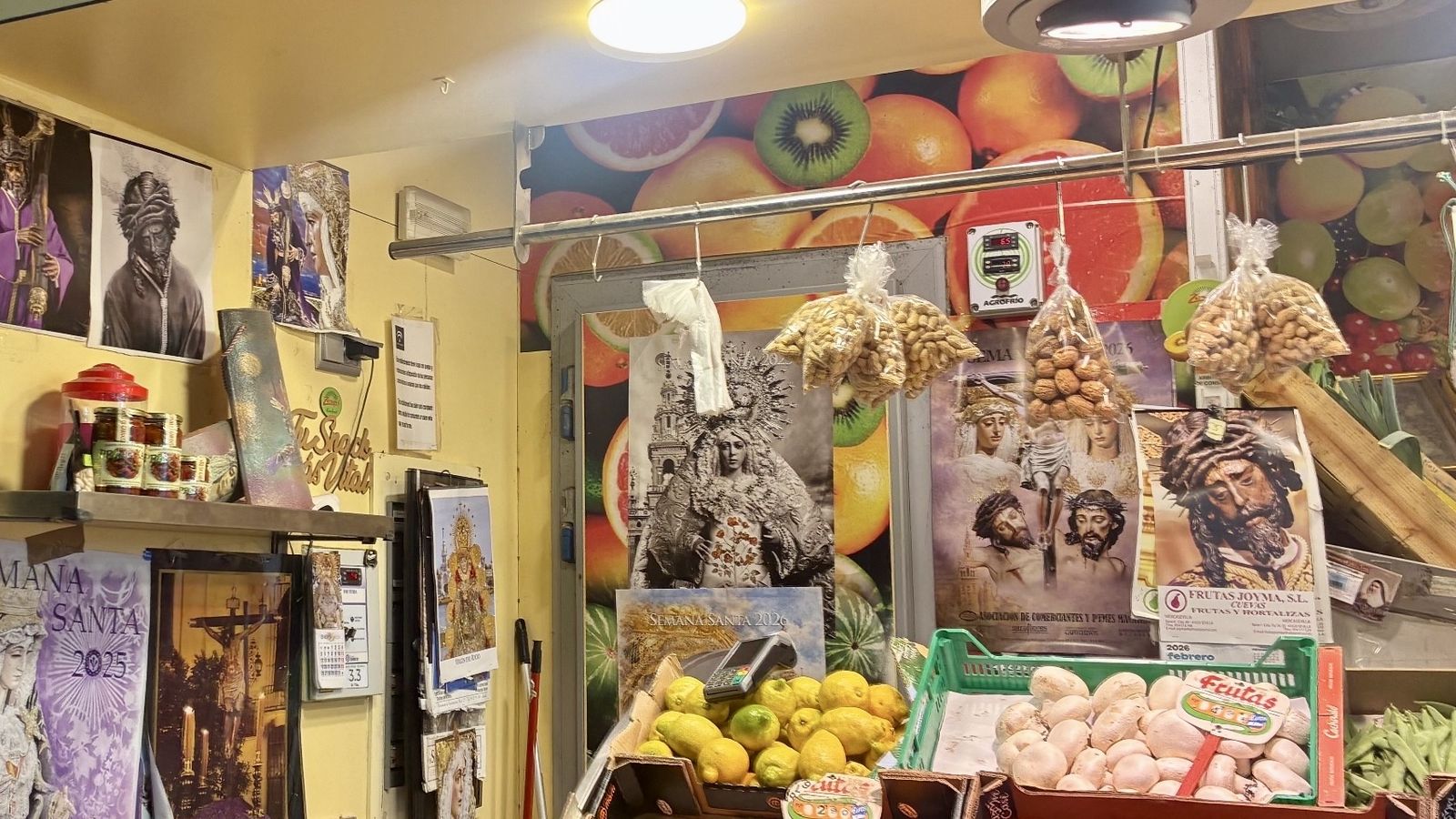 Un puesto del mercado de la Encarnación.