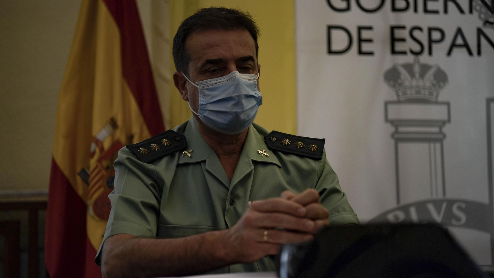 El coronel jefe de la Comandancia de la Guardia Civil en Granada, Francisco García Sánchez.