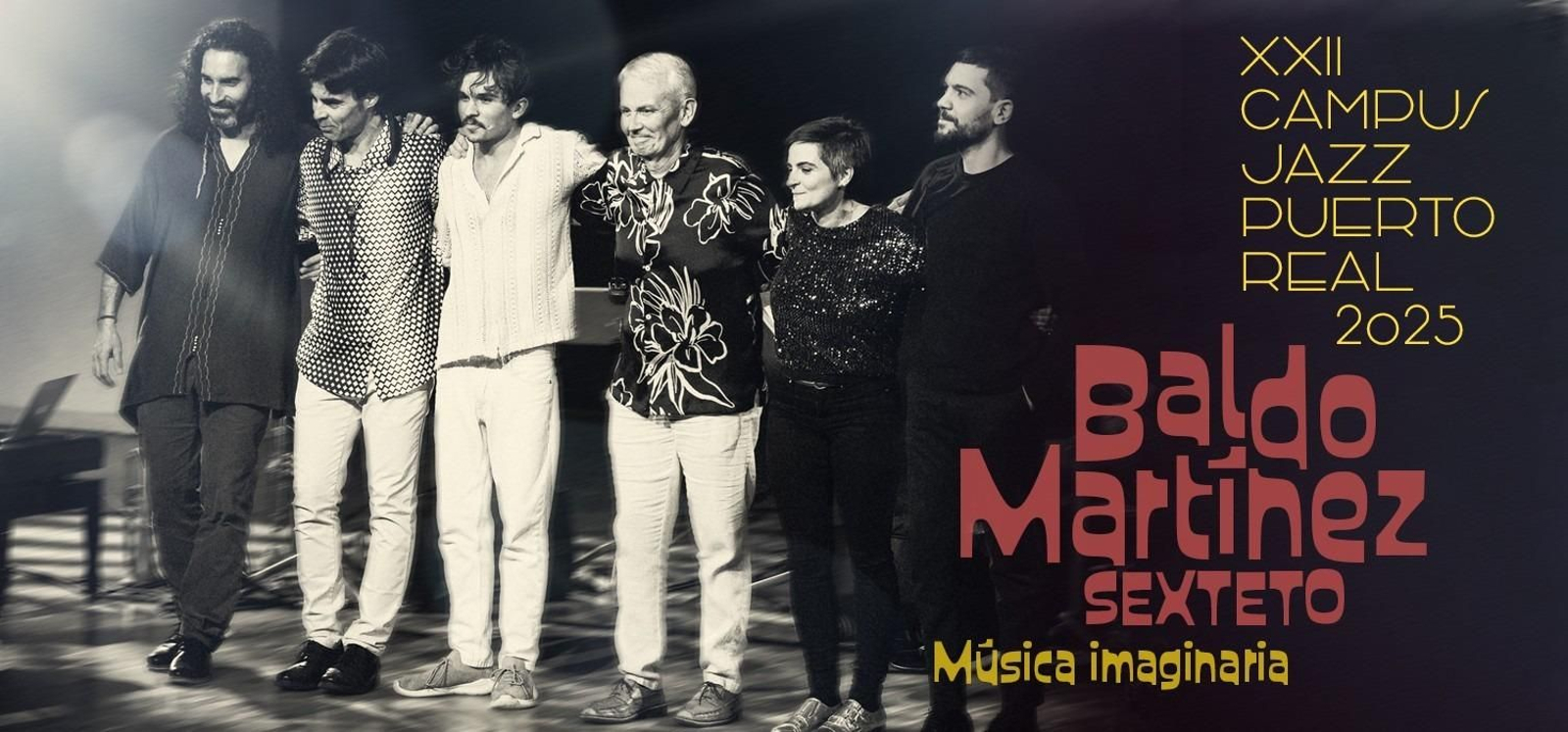 Baldo Martínez Sexteto actuará el día 12 en el Teatro Principal de Puerto Real.
