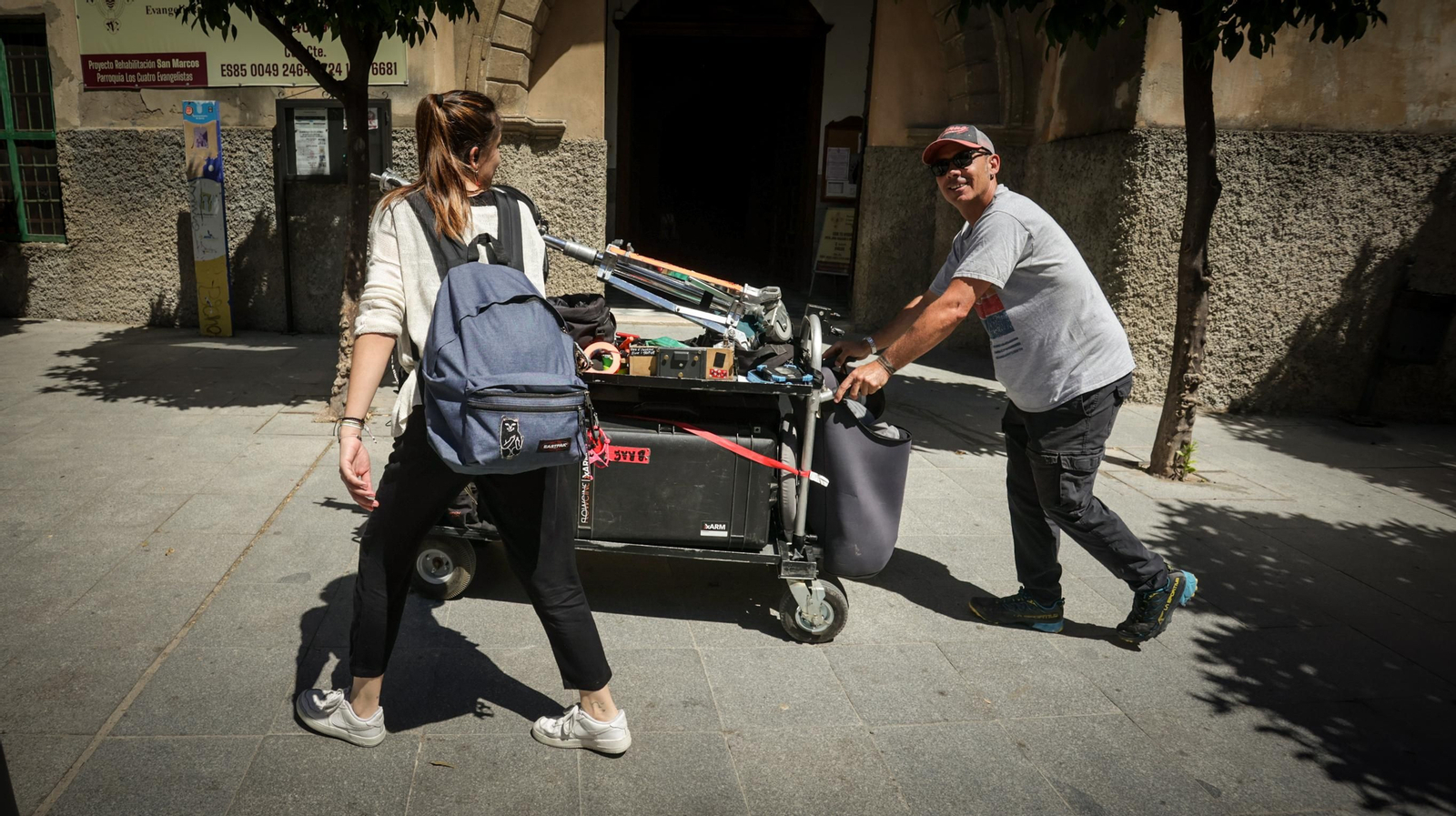 Imágenes del set de rodaje en Jerez de la trilogía 'Pídeme lo que quieras' de Megan Maxwel