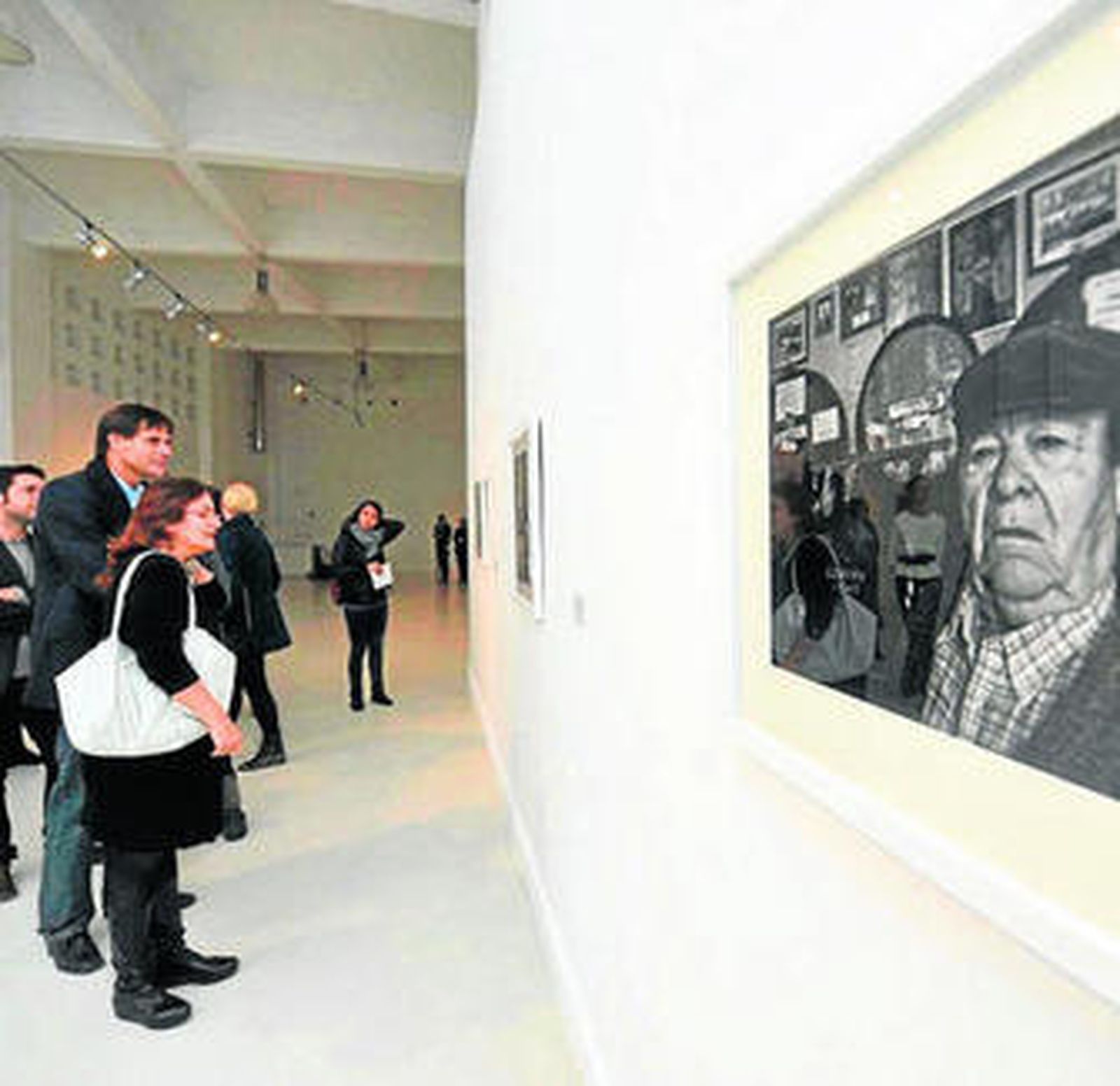 Inauguración de la exposición, ayer, en el CAC Málaga.