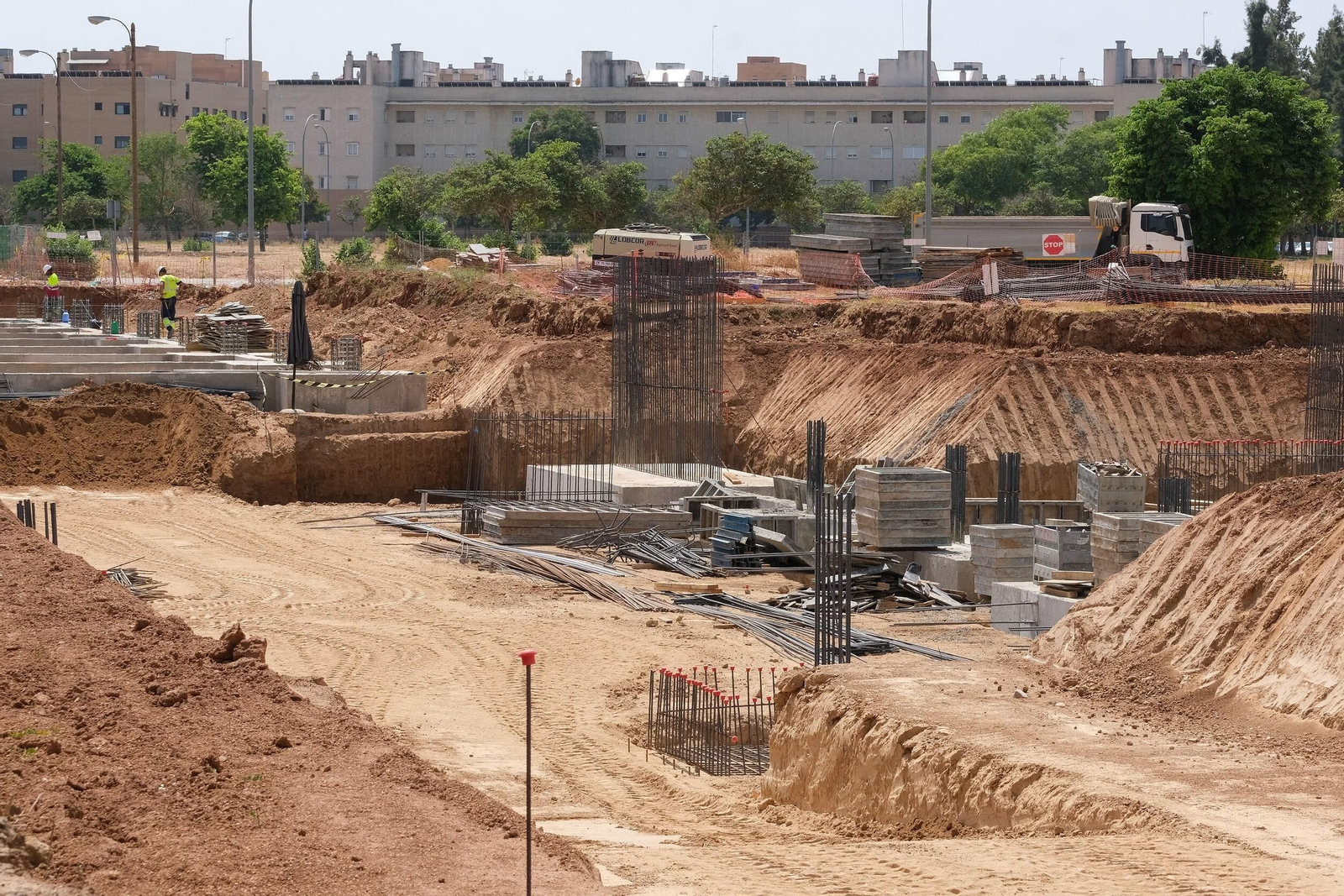 Así avanzan las obras del Metro de Sevilla en Pino Montano