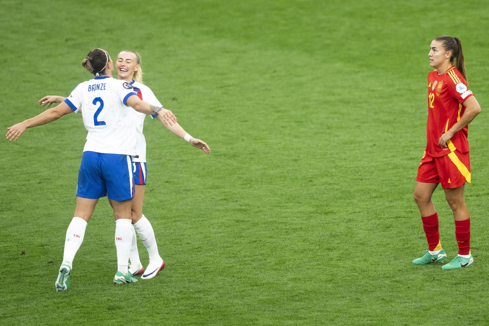Las mejores imágenes de la final España - Inglaterra de la Eurocopa femenina