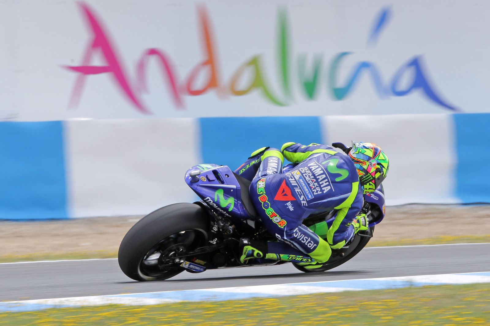 Rossi, durante la prueba disputada la temporada pasada en el Circuito de Jerez.
