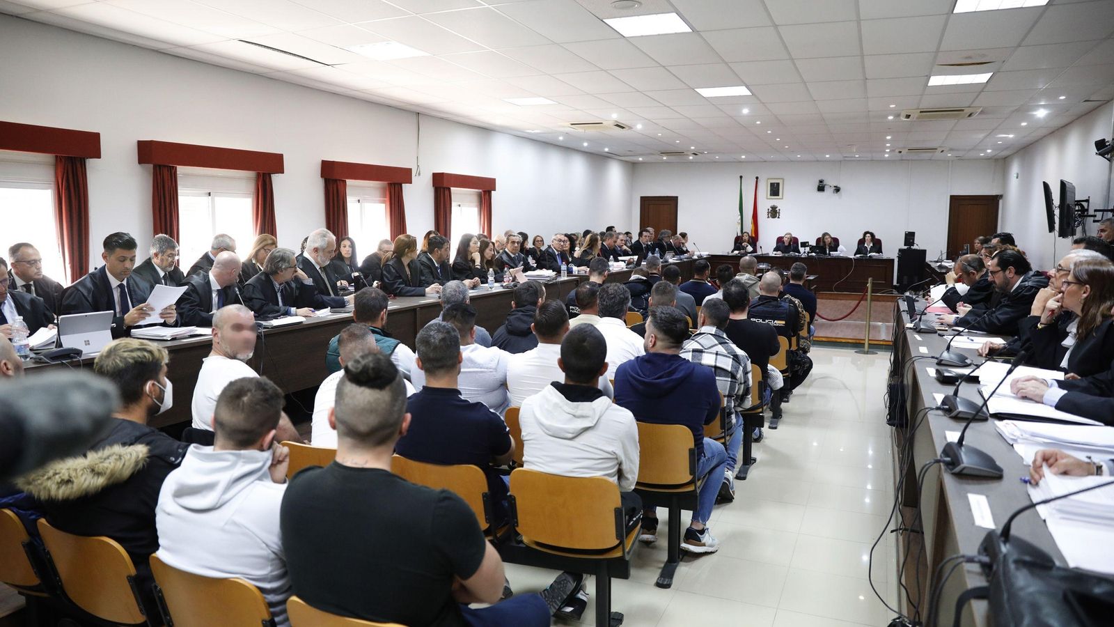 Una de las sesiones del juicio a Los Castaña.